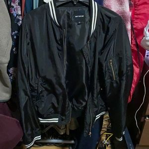 Black and White Bomber Jacket